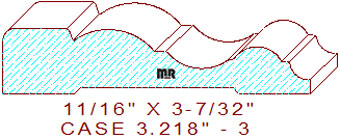 Door/Window Casing 3-7/32" - 3