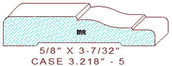 Door/Window Casing 3-7/32" - 5 Door/Window Casing 3-7/32" - 5