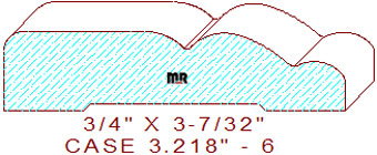 Door/Window Casing 3-7/32" - 6 Door/Window Casing 3-7/32" - 6