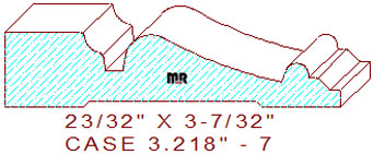 Door/Window Casing 3-7/32" - 7 Door/Window Casing 3-7/32" - 7