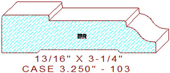 Door/Window Casing 3-1/4" - 103 Door/Window Casing 3-1/4" - 103