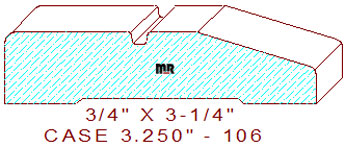 Door/Window Casing 3-1/4" - 106 Door/Window Casing 3-1/4" - 106