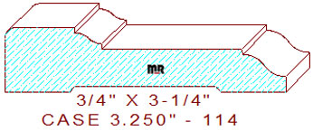 Door/Window Casing 3-1/4" - 114 Door/Window Casing 3-1/4" - 114