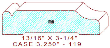 Door/Window Casing 3-1/4" - 119 Door/Window Casing 3-1/4" - 119