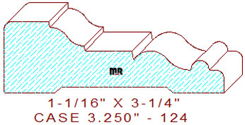 Door/Window Casing 3-1/4" - 124 Door/Window Casing 3-1/4" - 124