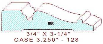 Door/Window Casing 3-1/4" - 128 Door/Window Casing 3-1/4" - 128