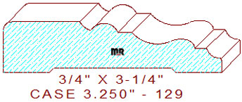 Door/Window Casing 3-1/4" - 129 Door/Window Casing 3-1/4" - 129