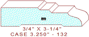Door/Window Casing 3-1/4" - 132 Door/Window Casing 3-1/4" - 132