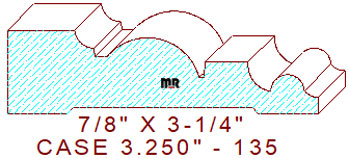 Door/Window Casing 3-1/4" - 135 Door/Window Casing 3-1/4" - 135