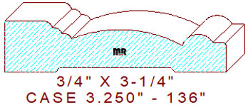 Door/Window Casing 3-1/4" - 136 Door/Window Casing 3-1/4" - 136