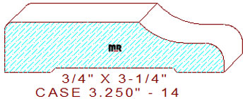 Door/Window Casing 3-1/4" - 14 Door/Window Casing 3-1/4" - 14