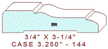 Door/Window Casing 3-1/4" - 144 Door/Window Casing 3-1/4" - 144
