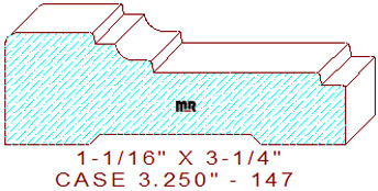 Door/Window Casing 3-1/4" - 147 Door/Window Casing 3-1/4" - 147