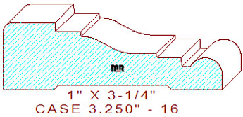 Door/Window Casing 3-1/4" - 16 Door/Window Casing 3-1/4" - 16