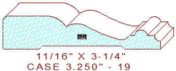 Door/Window Casing 3-1/4" - 19