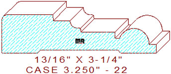 Door/Window Casing 3-1/4" - 22 Door/Window Casing 3-1/4" - 22