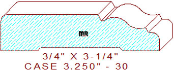 Door/Window Casing 3-1/4" - 30 Door/Window Casing 3-1/4" - 30