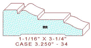 Door/Window Casing 3-1/4" - 34 Door/Window Casing 3-1/4" - 34