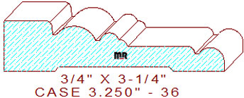 Door/Window Casing 3-1/4" - 36 Door/Window Casing 3-1/4" - 36