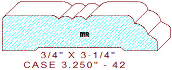 Door/Window Casing 3-1/4" - 42 Door/Window Casing 3-1/4" - 42