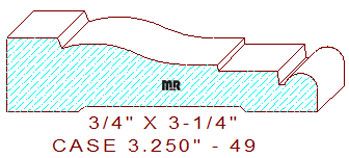 Door/Window Casing 3-1/4" - 49 Door/Window Casing 3-1/4" - 49