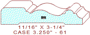 Door/Window Casing 3-1/4" - 61 Door/Window Casing 3-1/4" - 61