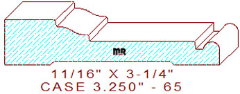 Door/Window Casing 3-1/4" - 65 Door/Window Casing 3-1/4" - 65