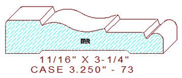 Door/Window Casing 3-1/4" - 73 Door/Window Casing 3-1/4" - 73