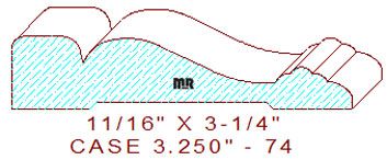 Door/Window Casing 3-1/4" - 74