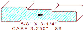 Door/Window Casing 3-1/4" - 86 Door/Window Casing 3-1/4" - 86