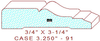 Door/Window Casing 3-1/4" - 91 Door/Window Casing 3-1/4" - 91