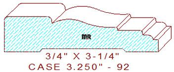 Door/Window Casing 3-1/4" - 92 Door/Window Casing 3-1/4" - 92