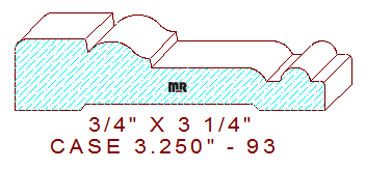 Door/Window Casing 3-1/4" - 93 Door/Window Casing 3-1/4" - 93