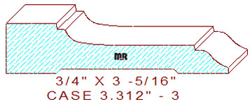 Door/Window Casing 3-5/16" - 3 Door/Window Casing 3-5/16" - 3