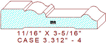 Door/Window Casing 3-5/16" - 4 