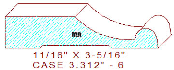 Door/Window Casing 3-5/16" - 6 Door/Window Casing 3-5/16" - 6