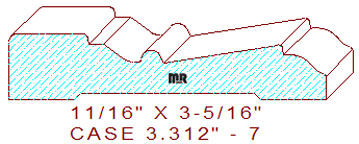 Door/Window Casing 3-5/16" - 7 Door/Window Casing 3-5/16" - 7
