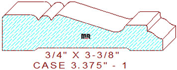 Door/Window Casing 3-3/8" - 1 Door/Window Casing 3-3/8" - 1