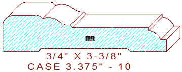Door/Window Casing 3-3/8" - 10 Door/Window Casing 3-3/8" - 10