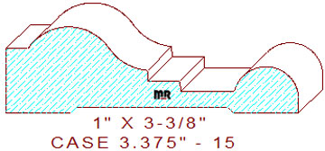 Door/Window Casing 3-3/8" - 15 Door/Window Casing 3-3/8" - 15