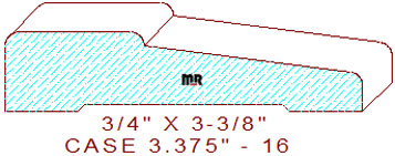 Door/Window Casing 3-3/8" - 16 