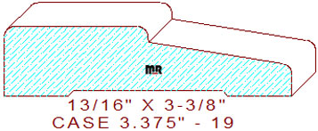 Door/Window Casing 3-3/8" - 19 Door/Window Casing 3-3/8" - 19