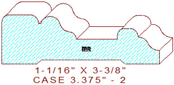 Door/Window Casing 3-3/8" - 2 Door/Window Casing 3-3/8" - 2