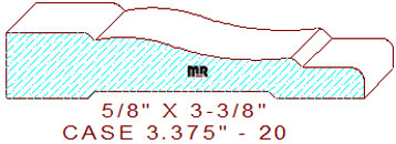 Door/Window Casing 3-3/8" - 20 Door/Window Casing 3-3/8" - 20
