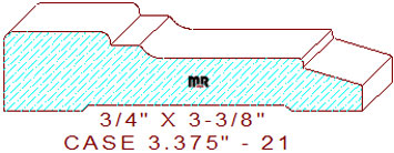 Door/Window Casing 3-3/8" - 21