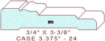 Door/Window Casing 3-3/8" - 24 Door/Window Casing 3-3/8" - 24