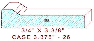 Door/Window Casing 3-3/8" - 26 Door/Window Casing 3-3/8" - 26