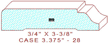 Door/Window Casing 3-3/8" - 28 Door/Window Casing 3-3/8" - 28