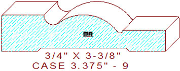 Door/Window Casing 3-3/8" - 9 Door/Window Casing 3-3/8" - 9