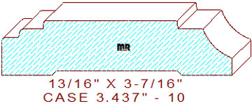 Door/Window Casing 3-7/16" - 10 Door/Window Casing 3-7/16" - 10